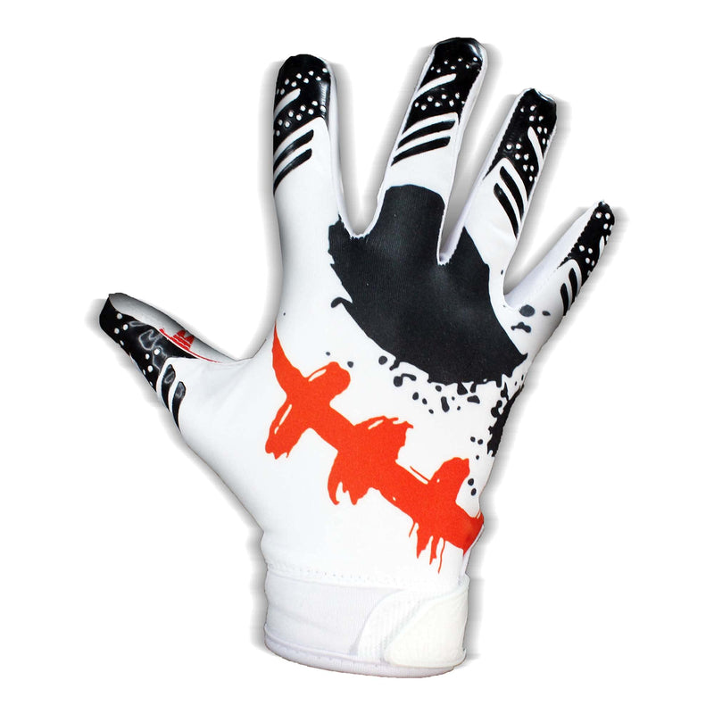 Eternity Gears - Jester Football Gloves - Tacky Grip Skin Tight Adult Football Gloves - Enhanced Performance Football Gloves Men - Pro Elite Super Sticky Receiver Football Gloves - Adult Sizes Medium - BeesActive Australia