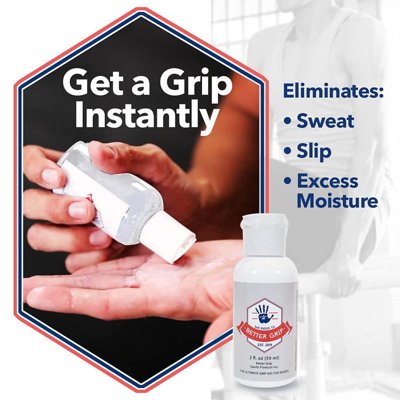Better Grip Original Instant Dry-Touch Gel - 2 Ounce Bottle, Ultimate Gripping Aid for Sports Training and Fitness Performance - BeesActive Australia