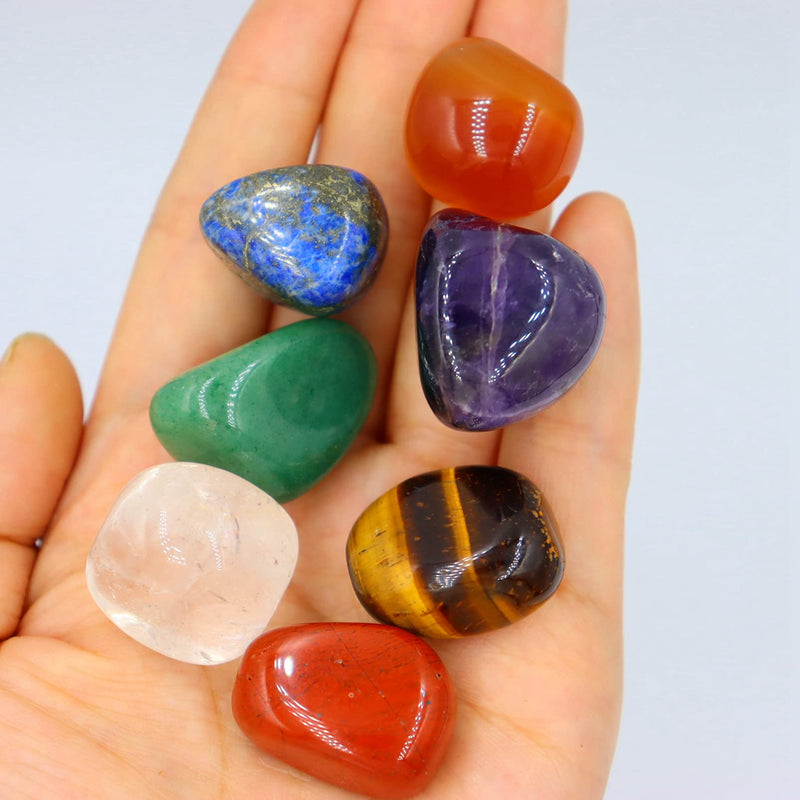Chakra Healing Crystals Set Crystals for Beginners Natural Crystals and Gemstones Healing for Anxiety Relief Meditation Balancing Yoga Spiritual Awakening Positivity Gift (Healing Crystal Set) Healing Crystal Set - BeesActive Australia