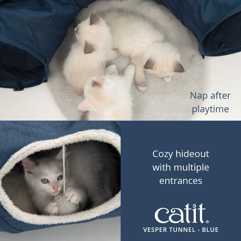 Catit Vesper Cat Tunnel Blue - BeesActive Australia
