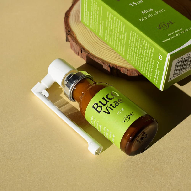 Vitae BucoVitae 15ml | Canker Sores Spray | Throat Care | Hyaluronic Acid and sea Buckthorn | Hydration - BeesActive Australia