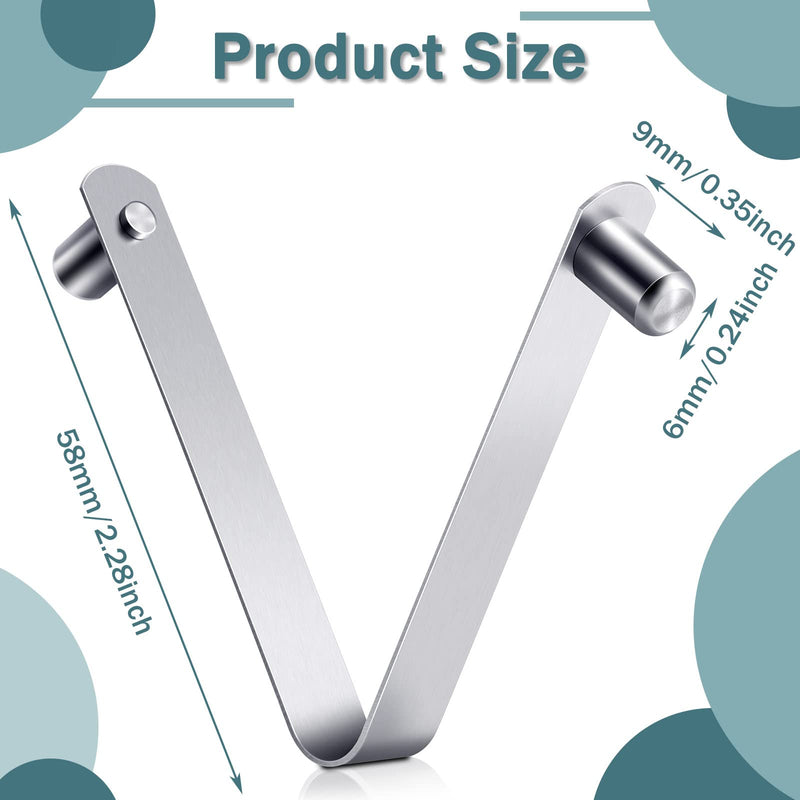 Moxweyeni 8 Pieces Double Pin Spring Button Clip Push Button Clip Stainless Steel Kayak Paddle Spring Snap Clips Tube Locking Pin Clips Tent Pole Clips for Camping Kayak Paddle Tent Pole - BeesActive Australia
