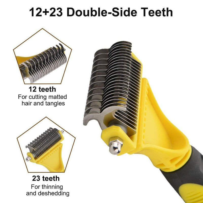 Deshedding Brush, grooming comb for dog and cats - BeesActive Australia