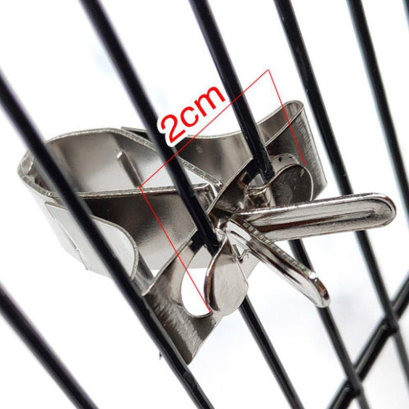 Batino 2 PCS Birds Food Holders Bird Feeder Parrot Fruit Vegtable Clips Stainless Steel Feeder Bird Cage Accessories - BeesActive Australia