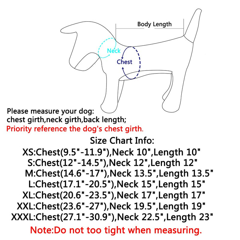 vecomfy V-Collar Dog Coats for Small Dogs Fleece Lining Warm Puppy Jacket for Cold Winter Pink - BeesActive Australia