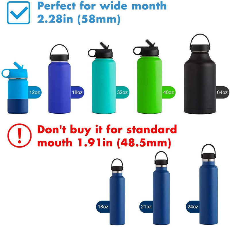 Spout Lid for Hydro Flask Wide Mouth Sport Water Bottles, Replacement Lid Accessories for Hydro Flask Chug lid with Big Handle Easy to Carry, Fits Most Wide Mouth Bottles BPA-FREE-Alpine - BeesActive Australia