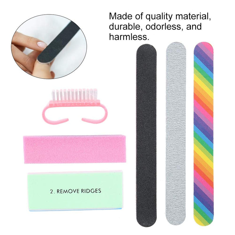 Manicure Tools Set, 5pcs / 6pcs Professional Manicure Tool Nail Files Buffers Pedicure Nail Art Kit(6PS) 6PS - BeesActive Australia