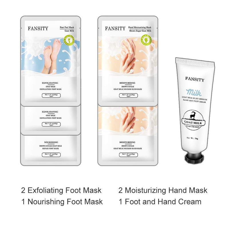 stocktake sales Foot Peel & Nourish Mask and Hand Mask Moisturizing Gloves Combination(6 PACK Set)Infused Goat Milk Natural Therapy Hand/Foot Spa Mask,Improve for Dry, Cracked Foot/Hand, Repair Rough Skin for Women&Men… - BeesActive Australia