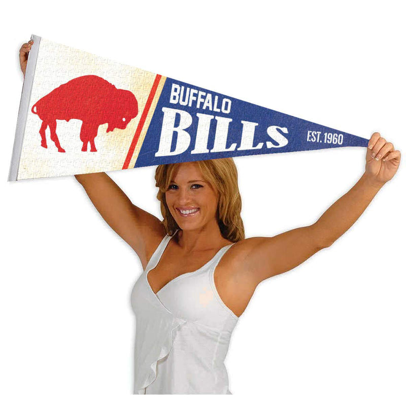 WinCraft Buffalo Bills Throwback Vintage Retro Pennant Flag - BeesActive Australia