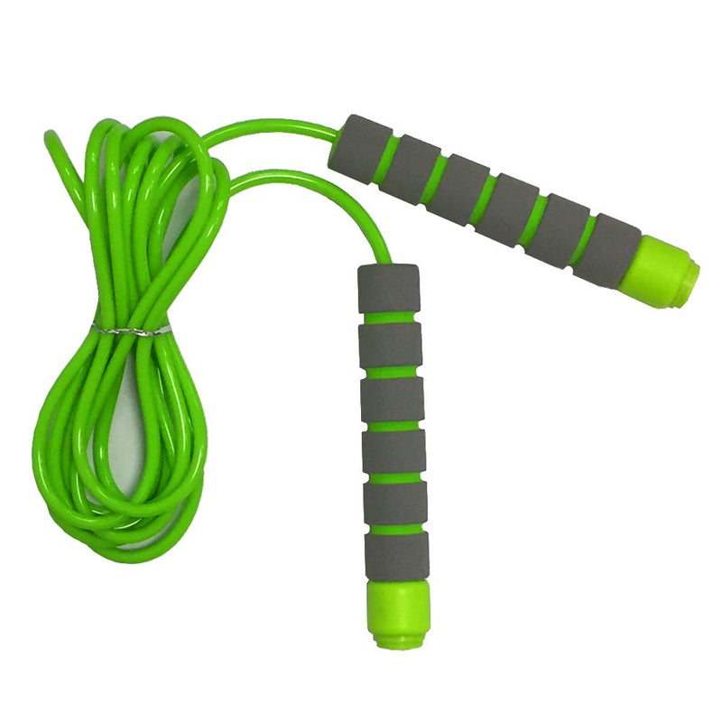 Jump Rope for Kids - Adjustable Soft Skipping Rope with Skin-Friendly Foam Handles for Kids, Boys, Girls, Children - Outdoor Fun Activity, Great Party Favor, Exercise Activity & Fitness Green-Orange - BeesActive Australia