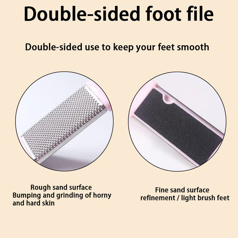 Foot Files for Hard Skin,Foot File Effective Removal Dead Skin Callus Cracked Skin(Pink） - BeesActive Australia