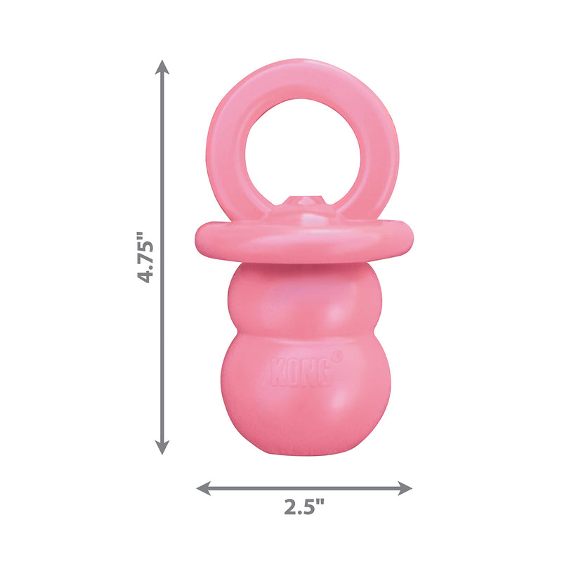 KONG - Puppy Binkie - Soft Teething Rubber, Treat Dispensing Dog Toy - for Small Puppies - Pink - BeesActive Australia