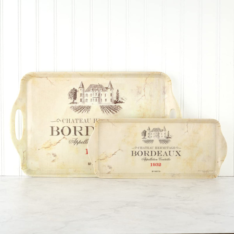 Pimpernel Vin de France Collection Sandwich Tray | Serving Platter | Crudité and Appetizer Tray for Indoor and Outdoor use | Made of Melamine | Measures 15.1" x 6.5" | Dishwasher Safe - BeesActive Australia