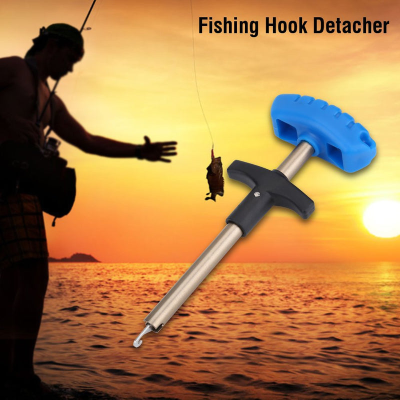 Fishing Hook Remover Stainless Steel T Shaped Quick Needle Remover Extractor Fish Hook Removing Tools Saltwater Freshwater Large - BeesActive Australia