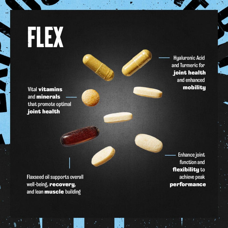 Animal Flex –Complete Joint Support Supplement – Contains Turmeric Root Curcumin – Helps Repair & Restore Joints – 44 Packs Unflavored Pill Pack - BeesActive Australia