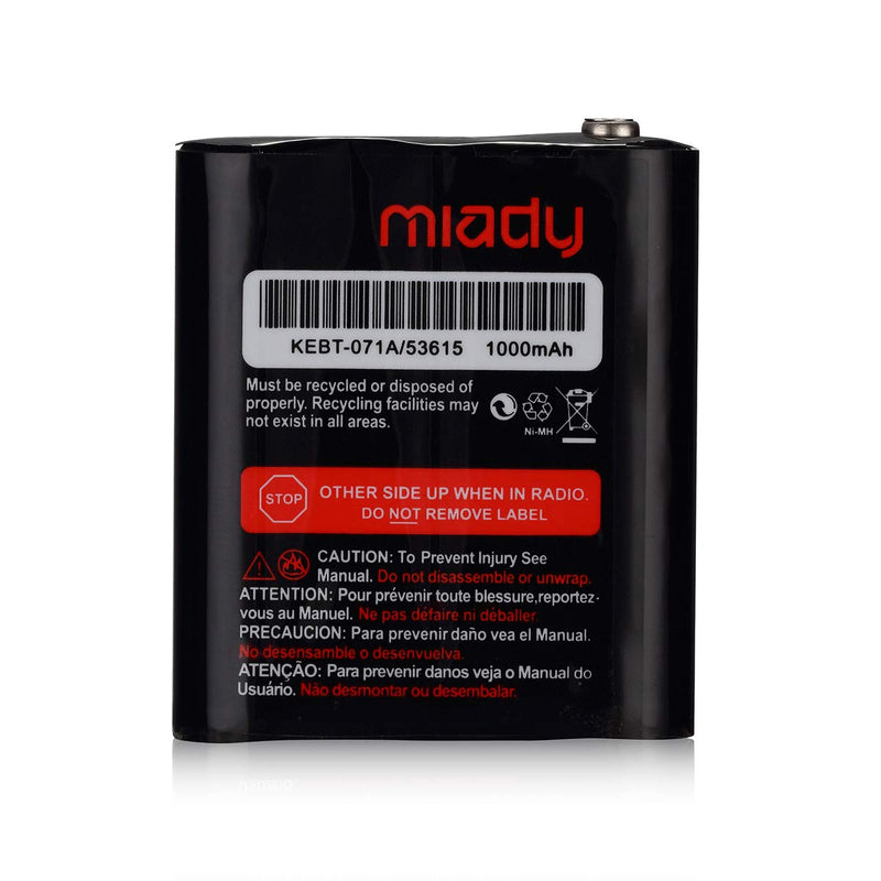[AUSTRALIA] - Miady Pack of 2 Two-Way Radio Rechargeable Batteries 3.6V 1000mAh for Talkabout Motorola 53615 KEBT-071A KEBT-071-B KEBT-071-C KEBT-071-D 2 pack 