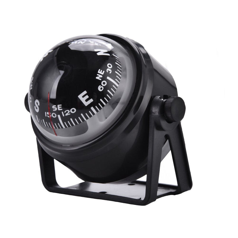 Fishlor Boat Compsss, Black Electronic Adjustable Military Marine Ball Night Compass for Boat Vehicle - BeesActive Australia