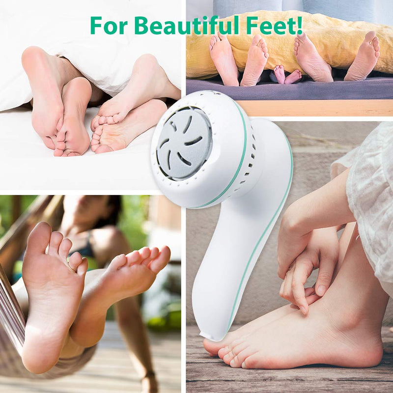 Moikin Electric Foot Callus Remover, Rechargeable Foot File Hard Skin Remover Pedicure Tools for Feet Electronic Callus Shaver Pedicure kit for Cracked Heels and Dead Skin - BeesActive Australia