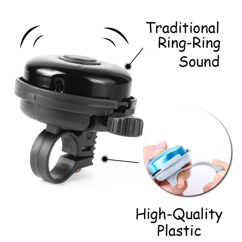 MOFAST Bike Bell for Adult Kids Girls Boys (2 Styles, 7 Colors) Black 3 - BeesActive Australia
