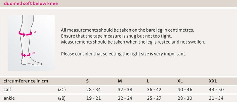 medi Duomed Soft (BS CCL 1) Compression Stockings Below Knee Closed Toe Beige X Large XL - BeesActive Australia