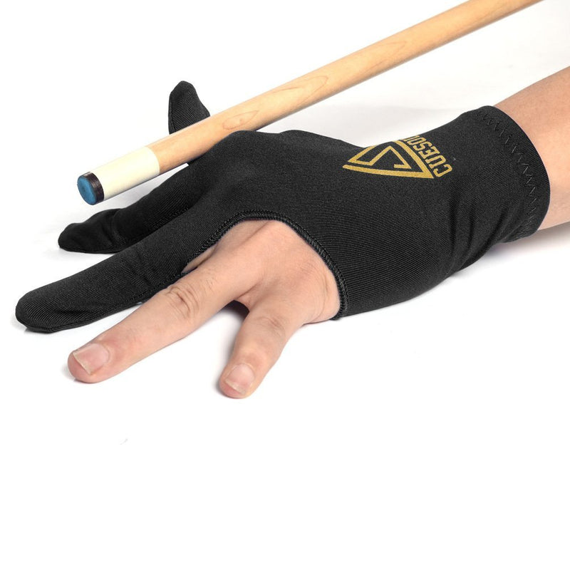 [AUSTRALIA] - CUESOUL 10pcs/Set 3 Finger Billiards Gloves Pool Cue Gloves black 