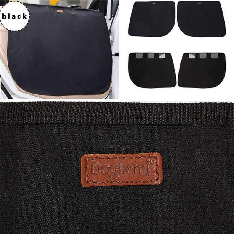 DOGLEMI 2PCS Car Door Covers for Dogs, Dog Car Door Protector for Pet Travel Anti-Scratch Waterproof Durable Washable Oxford Pet Vehicle Car Door Guard (2 Packs, 1 for Each Side) Black - BeesActive Australia