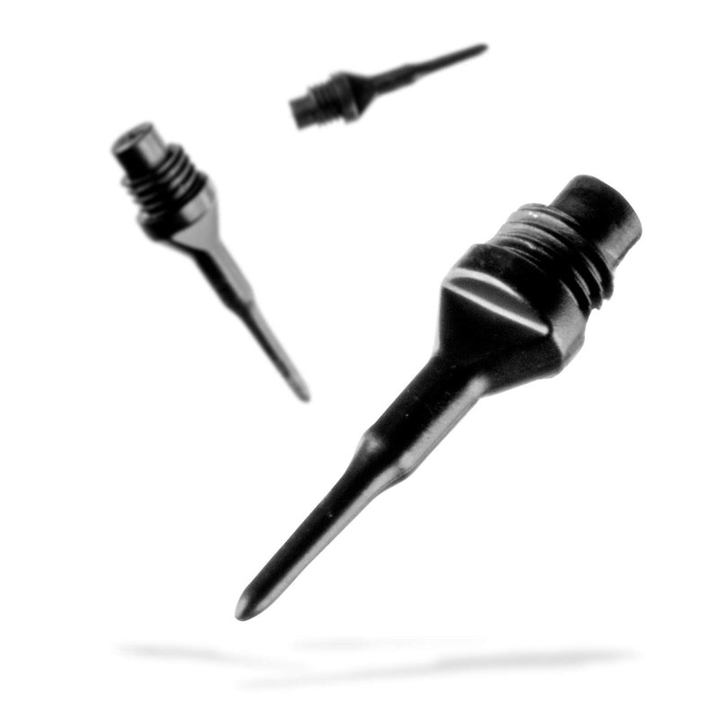 Viper Dart Accessory: Tufflex II 1/4" Thread Soft Tip Dart Points, Black (100 and 500 Packs) 100 Pack - BeesActive Australia