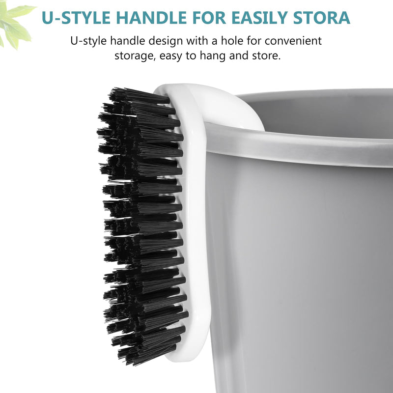 SetSail Scrub Brush, Heavy-Duty Scrub Brushes for Cleaning with Stiff Bristles Cleaning Brush for Shower, Bathroom, Carpet, Kitchen and Bathtub Scrubber - 2 Pack Black - BeesActive Australia