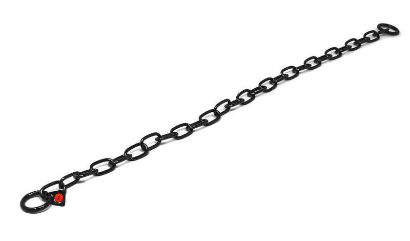 Herm Sprenger Black Stainless Steel Short Link Fur Saver Dog Training Collar No-Pull Slip Chain for Small Medium Large Dogs for Easy Control Made in Germany 24in (61cm) x 3mm - BeesActive Australia