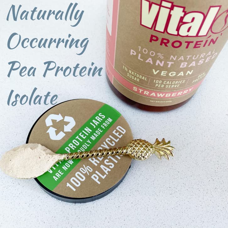 Vital Plant Protein Vanilla 500GM | 100% Plant Protein | Vegan Powder | Pea Protein | Gluten & Dairy Free | Natural | Complete Amino Acid Profile - BeesActive Australia