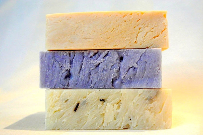 All Natural Lavender Handmade Soap Gift Set - Lavender, Lavender w/ Flowers, Lavender Lemongrass Castile - Handcrafted in USA - with All Natural/Organic Ingredients - BeesActive Australia