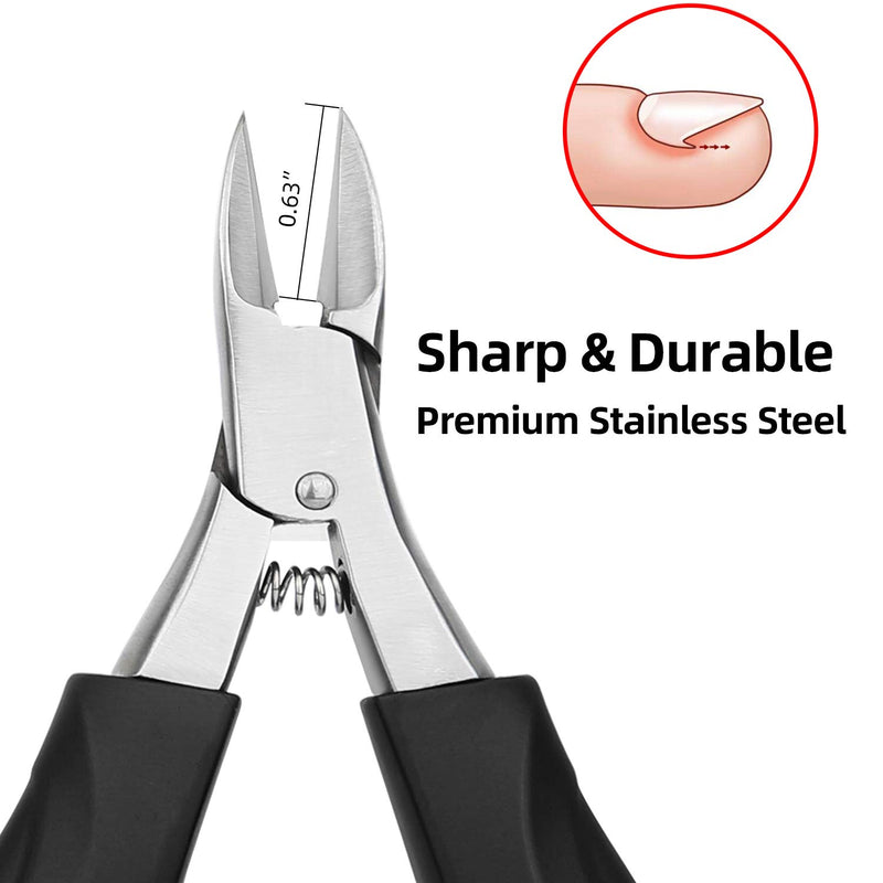 Toenail Clipper for Ingrown or Thick Toenails- Toenails Trimmer and Professional Podiatrist Toenail Nipper - Best Nail Clipper & Pedicure Tool for Seniors - Stainless Steel … - BeesActive Australia