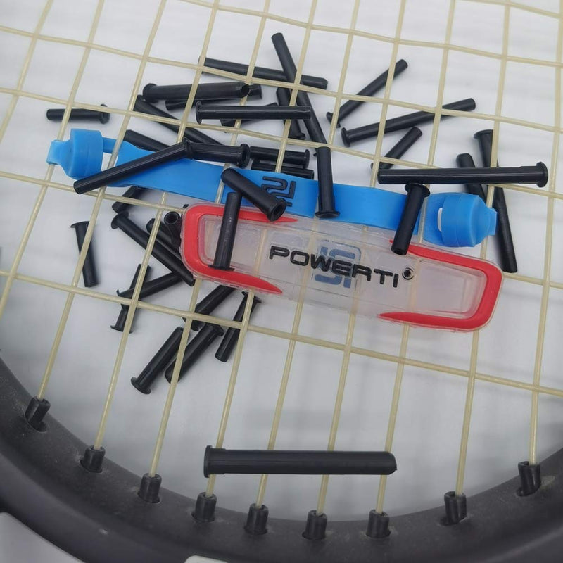Mike-Tennis Grommets Universal Tennis Racket 3.6x15mm Grommets Eyelets Replacement Accessories Gear Equipment - Black 15pcs/Pack - BeesActive Australia
