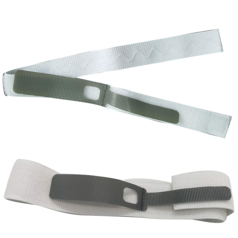 HEALLILY Catheter Tube Holder Strap Leg Urinary Bag Fixation Tape Wrap Band 2pcs (White) - BeesActive Australia