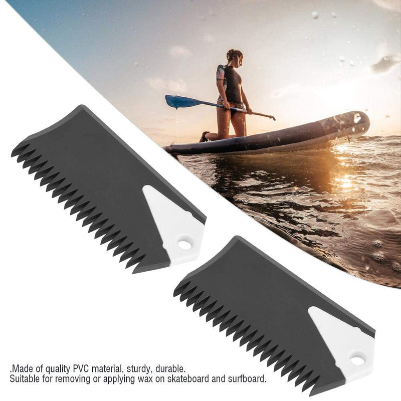 Keenso Surfboard Wax Comb,2PCS/Set PVC Surfboard Comb and Scraper Surfboard Surfing Wax Comb Remover for Surfing Board Skateboard - BeesActive Australia