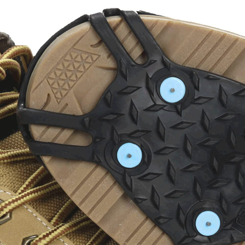 Due North Industrial Light Footwear Traction Aid with 6 Ice Diamond Military Grade Tungsten Carbide Spikes, Rubber, Black, Unisex, L/XL, V3550170-L/XL Large/X-Large - BeesActive Australia