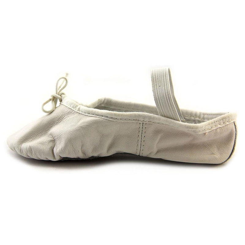[AUSTRALIA] - Bloch Girls Dance Dansoft Full Sole Leather Ballet Slipper/Shoe, White, 9.5 Wide Toddler 