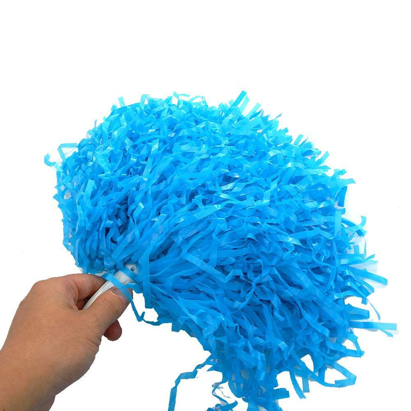 [AUSTRALIA] - Aosiyp 2pcs/Pack Children Cheerleading Poms, Pompoms for Squad Cheer Sports Competition Party Dance Useful Accessories,8 Colors Optional Blue 