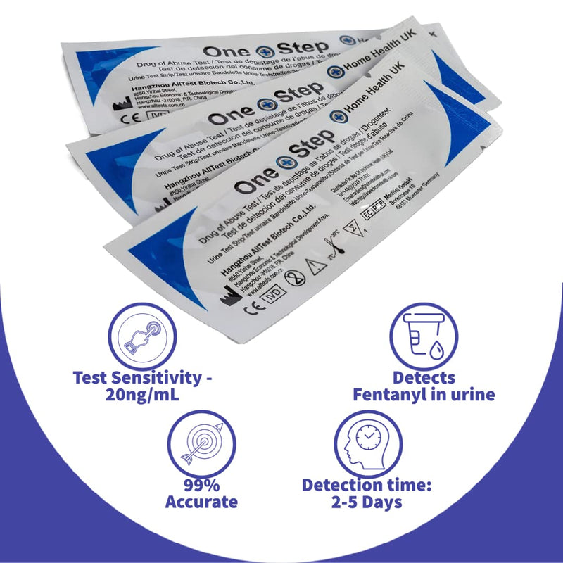5 x Fentanyl Drug Test Kit Synthetic Opiate Urine Test Strips One Step (5 Tests) 5 Tests - BeesActive Australia
