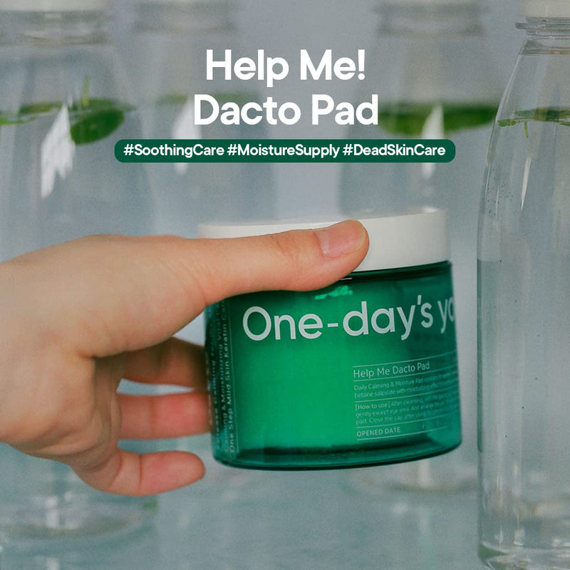 One-day's you Help Me Dacto Pad, 60 Pads, Exfoliating and Moisturizing, Skin Soothing,Sensitive Skin, Korean Toner Pad, Centella Asiatica Korean Skin Care - BeesActive Australia