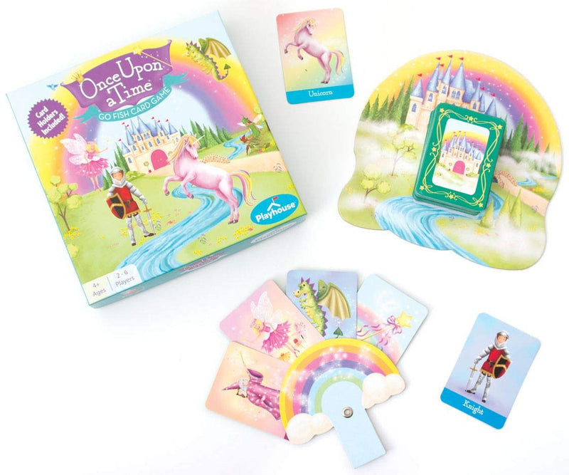 [AUSTRALIA] - Playhouse Fairy Tale Magic Go Fish! Card Game with Rainbow Shaped Easy Card Holders Go Fish Card Game 