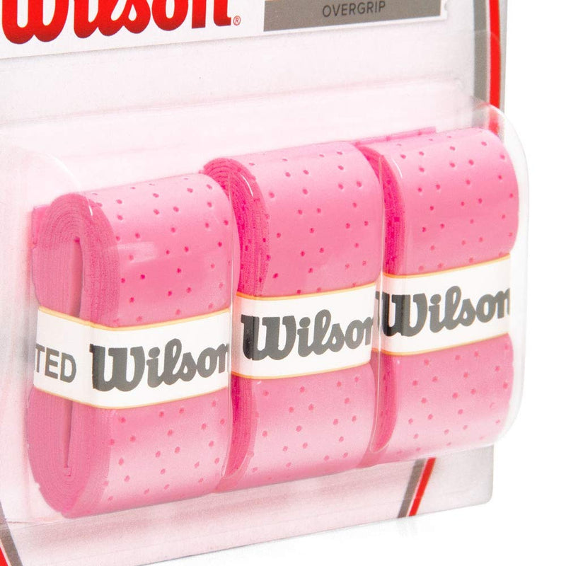 WILSON Perforated Pro Tennis Racquets Over Grip, Pink - BeesActive Australia