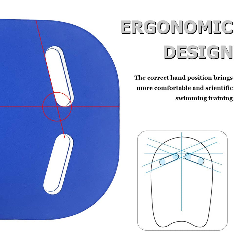 Roveinsia Kickboards Swimming, Swim Training Aid Kick Board for Adults and Kids, U Design Pool Floats with Integrated Hole Handle, EVA Foam, Blue - BeesActive Australia