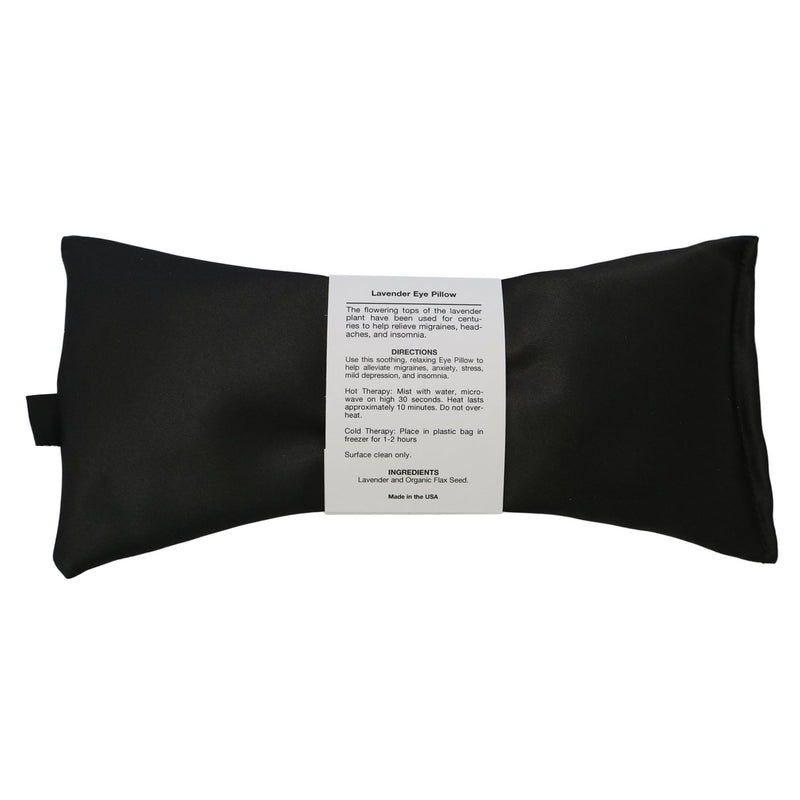 [AUSTRALIA] - Lavender Eye Pillow - Migraine, Stress & Anxiety Relief - #1 Stress Relief Gifts - Made in USA,! (Black - Organic Cotton) Black - Organic Cotton 