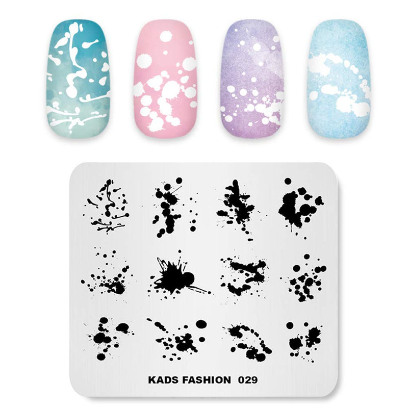 KADS Nail Art Stamp Plate Fashion Series Nail stamping plate Template Image Plate Nail Art DIY Decoration Tool - BeesActive Australia