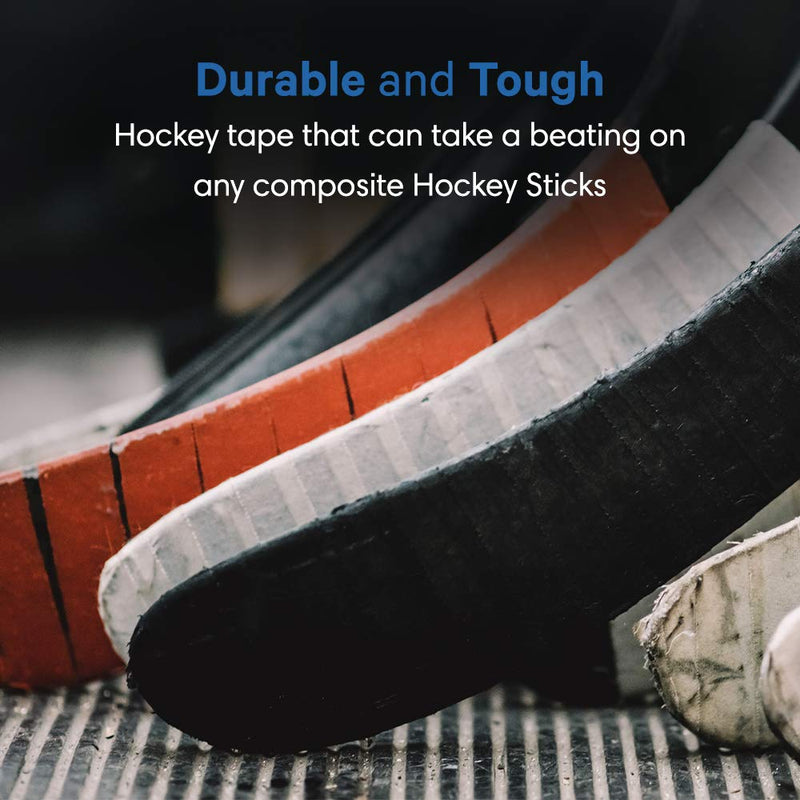 Sports Tape Hockey Tape, 6 Rolls, 1 Inch Wide, 20 Yards Long (Cloth) Black - BeesActive Australia