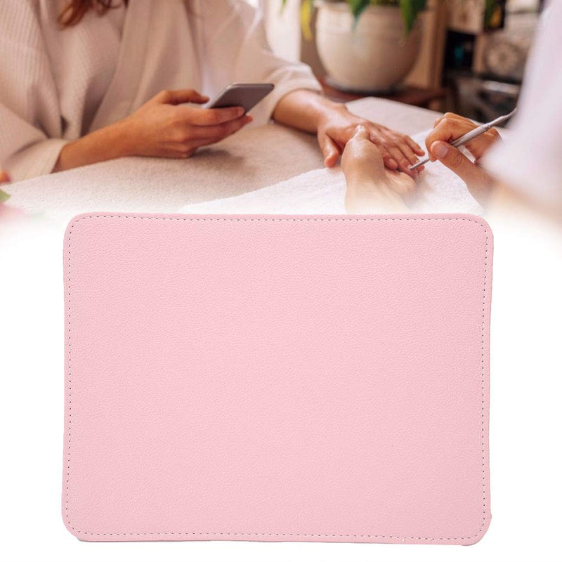 Nail Art Table Mat, Fine Workmanship Washable Desk Mat, Materials Precise Texture Repeated Use Durable for Home Salon Shop(Pink) Pink - BeesActive Australia