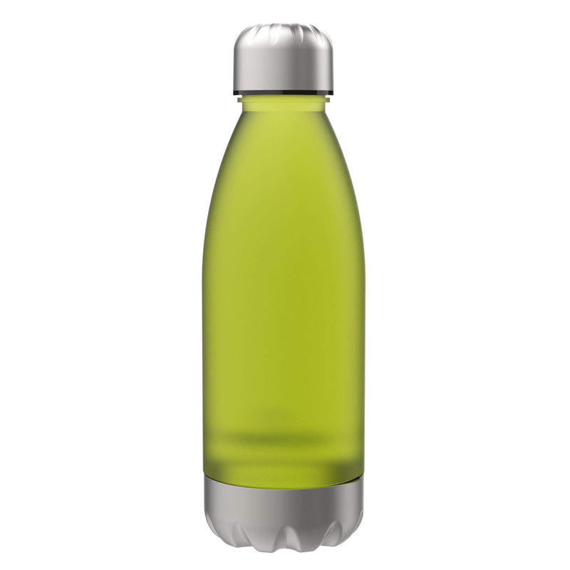 Ion8 Leak Proof Clear / Steel Water Bottle, BPA Free, Green, 560ml - BeesActive Australia