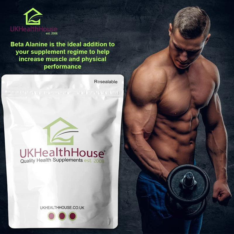 Pure Beta Alanine Powder 250g Pre Workout Muscle Pump Supplement Fatigue Stamina, Premium Beta Alanine Supplement for Strength & Endurance - BeesActive Australia