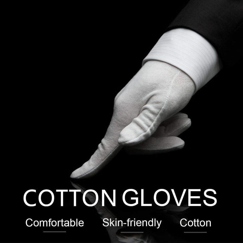 2 PAIRS SIZE 7 DERMATOLOGICAL COTTON GLOVES DRY SKIN ECZEMA MOISTURISING CREAM 7 Number Size White - BeesActive Australia